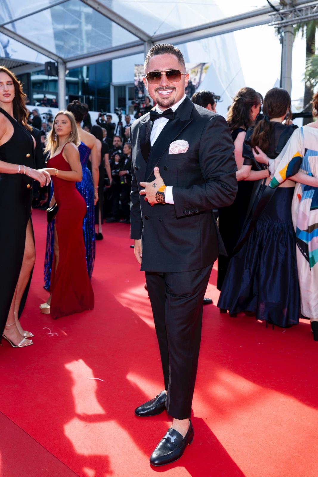 Charlie Rothkopf on the red carpet at the Cannes Film Festival